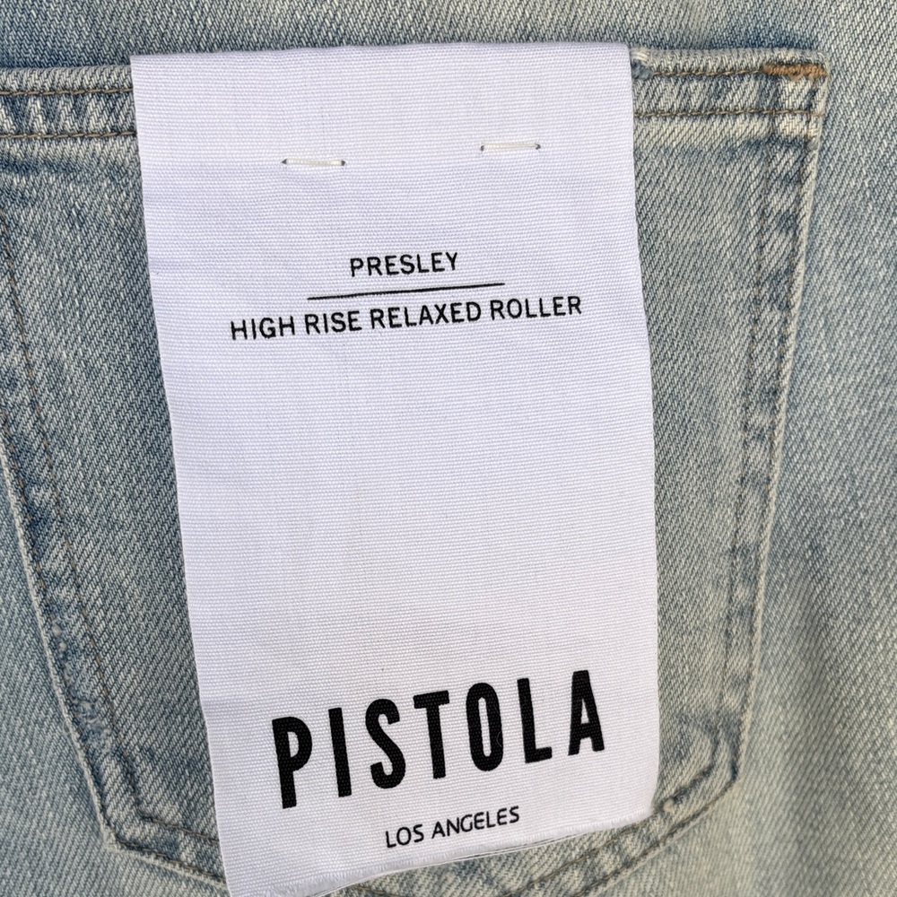 NWT Pistola Distressed Light Blue Jeans - Picture 6 of 7